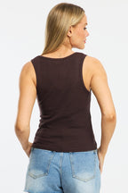 Brown Tank Sleeveless