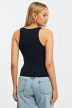 Blue Tank Sleeveless