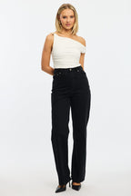 White One Shoulder Bodysuit