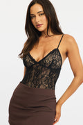 Black Lace Bodysuit Sleeveless