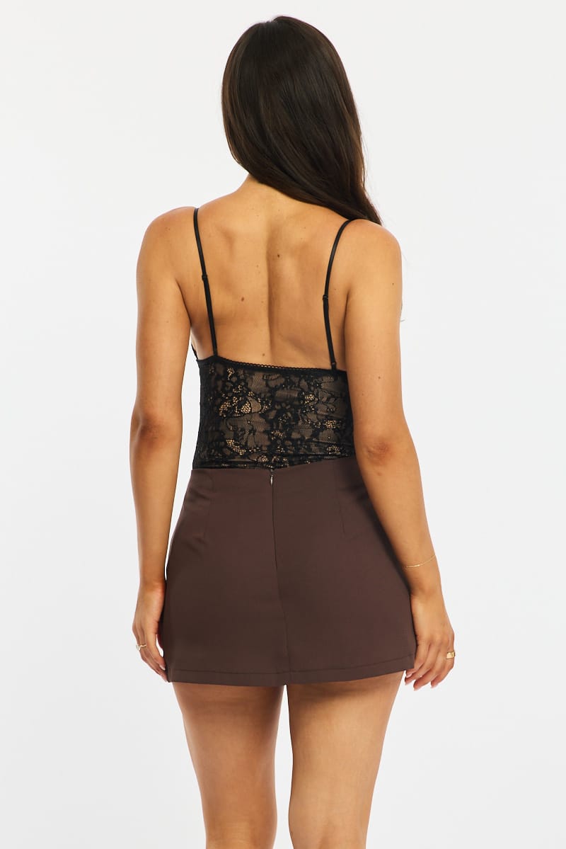 Black Lace Bodysuit Sleeveless