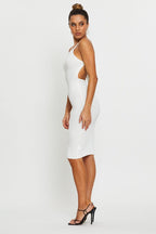 White Bodycon Dress Knit