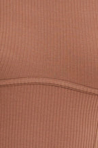Brown Bodysuit Long Sleeve