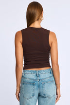 Brown Tank Sleeveless