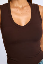 Brown Tank Sleeveless