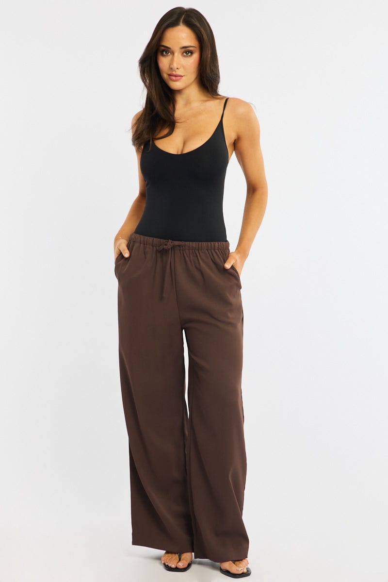 Black Bodysuit Singlet V-neck Supersoft