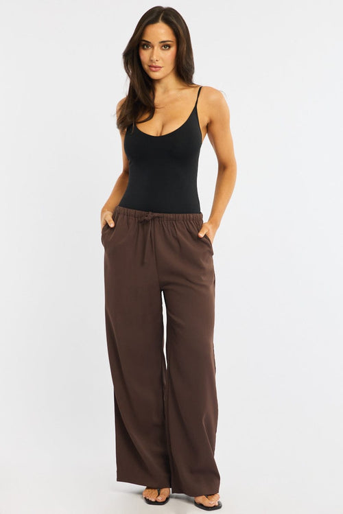Black Bodysuit Singlet V-neck Supersoft