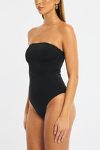 Black Bodysuit Boobtube Supersoft