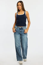 Blue Tank Sleeveless