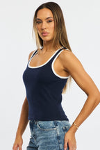 Blue Tank Sleeveless