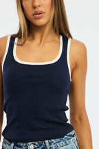 Blue Tank Sleeveless