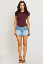 Red Supersoft Bodysuit Short Sleeve