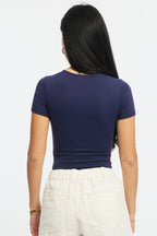 Blue Supersoft Bodysuit Short Sleeve