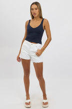 Blue Tank Top V Neck Supersoft