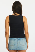 Black Supersoft Tank Sleeveless