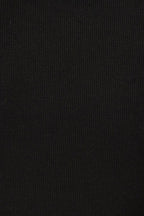 Black Crop Tank Top Crew neck