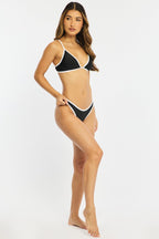 Black Contrast Bikini Set