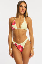 Multi Floral Triangle Bikini Set