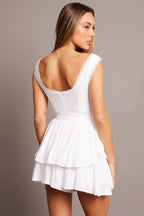 White Playsuit Sleeveless