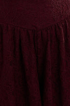 Red Off Shoulder Playsuit Lace