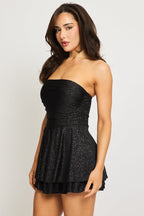 Black Playsuit Strapless