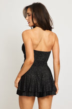 Black Playsuit Strapless