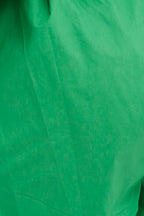 Green Poplin Playsuit Long Sleeve Tie Back