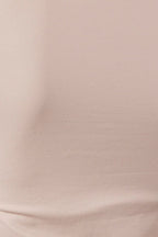 Beige Scoop Neck Tank Sleeveless