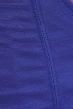 Blue Corset Tank Top Tie Lace Back