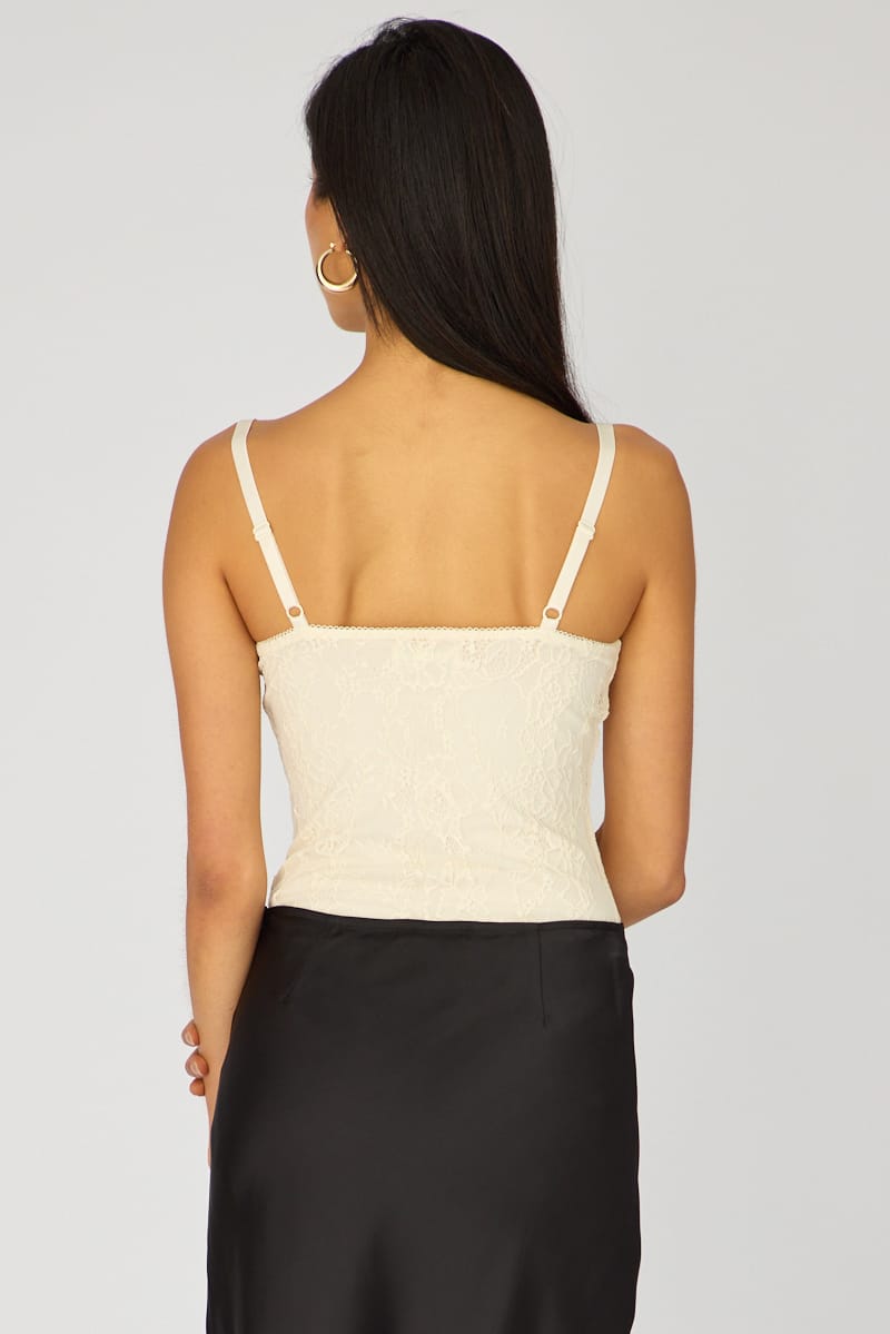 White Lace Bodysuit Sleeveless