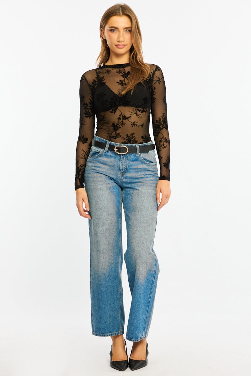 Black Bodysuit Long Sleeve