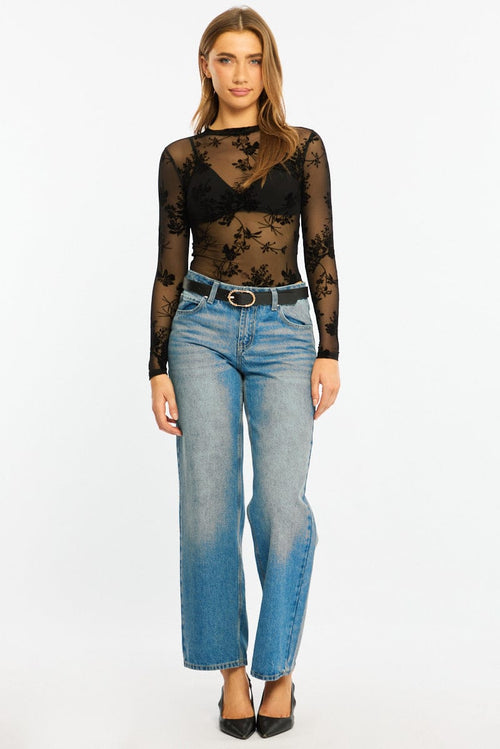 Black Bodysuit Long Sleeve