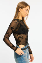 Black Bodysuit Long Sleeve