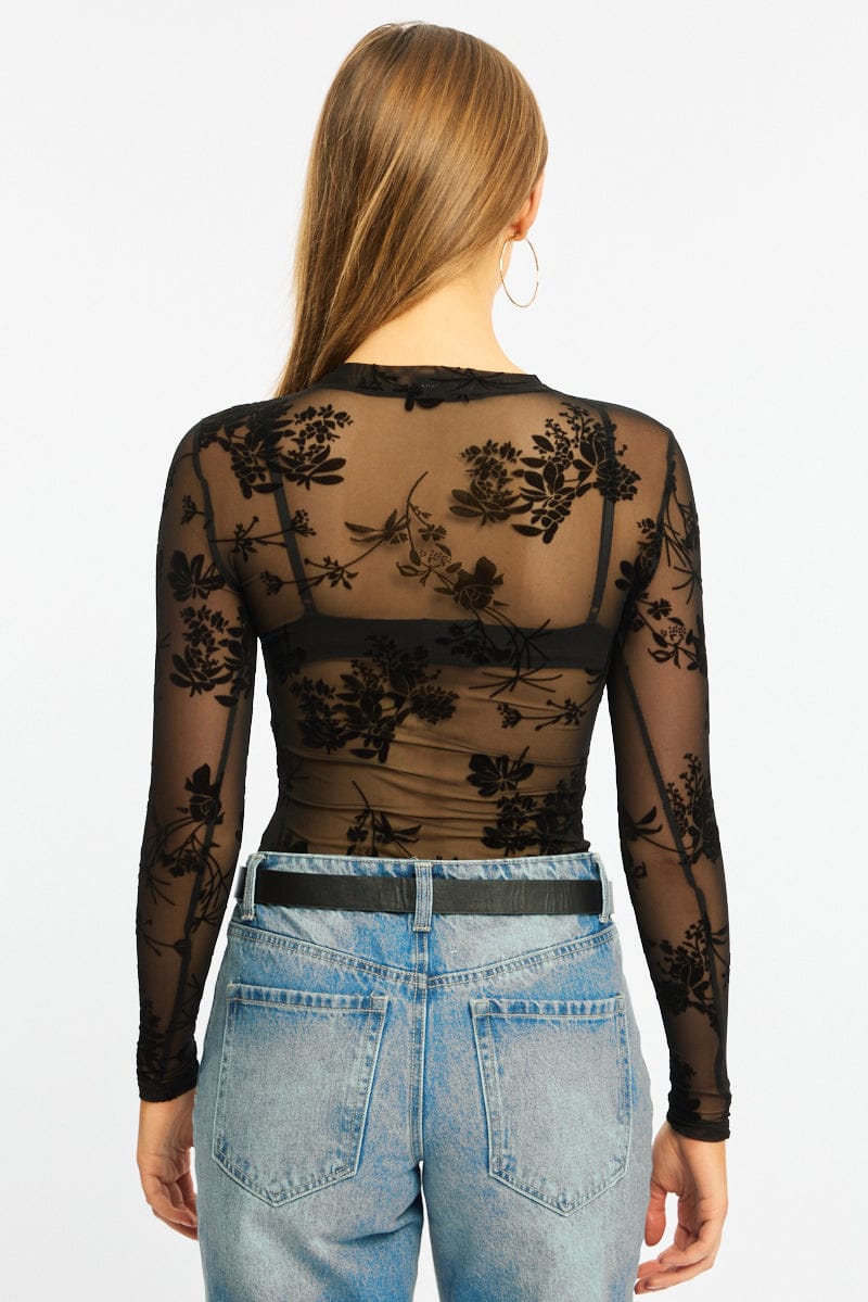 Black Bodysuit Long Sleeve