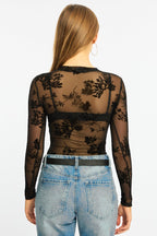 Black Bodysuit Long Sleeve
