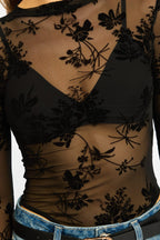 Black Bodysuit Long Sleeve