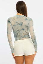 Blue Bodysuit Long Sleeve