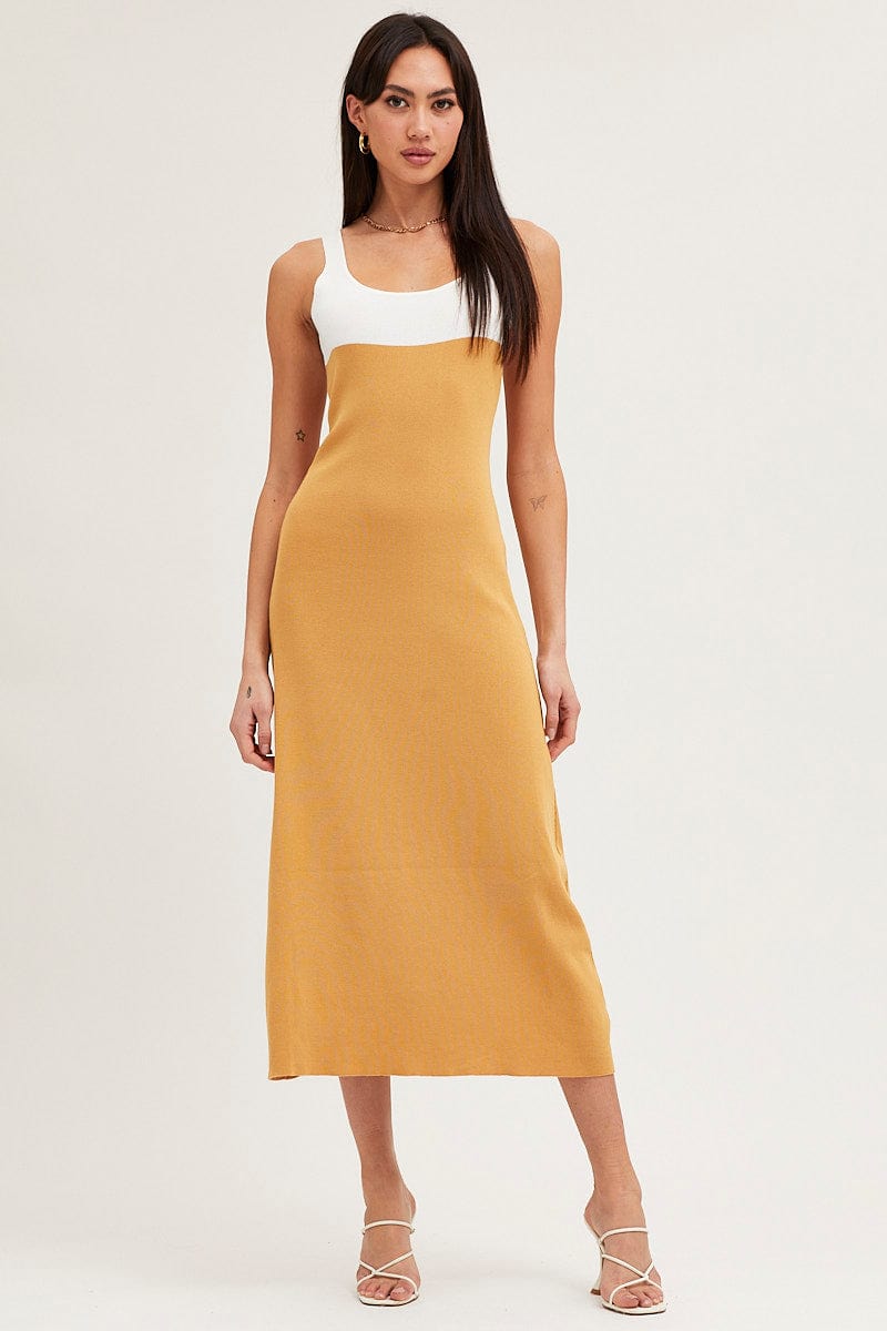 Multi Colorblock Knit Dress