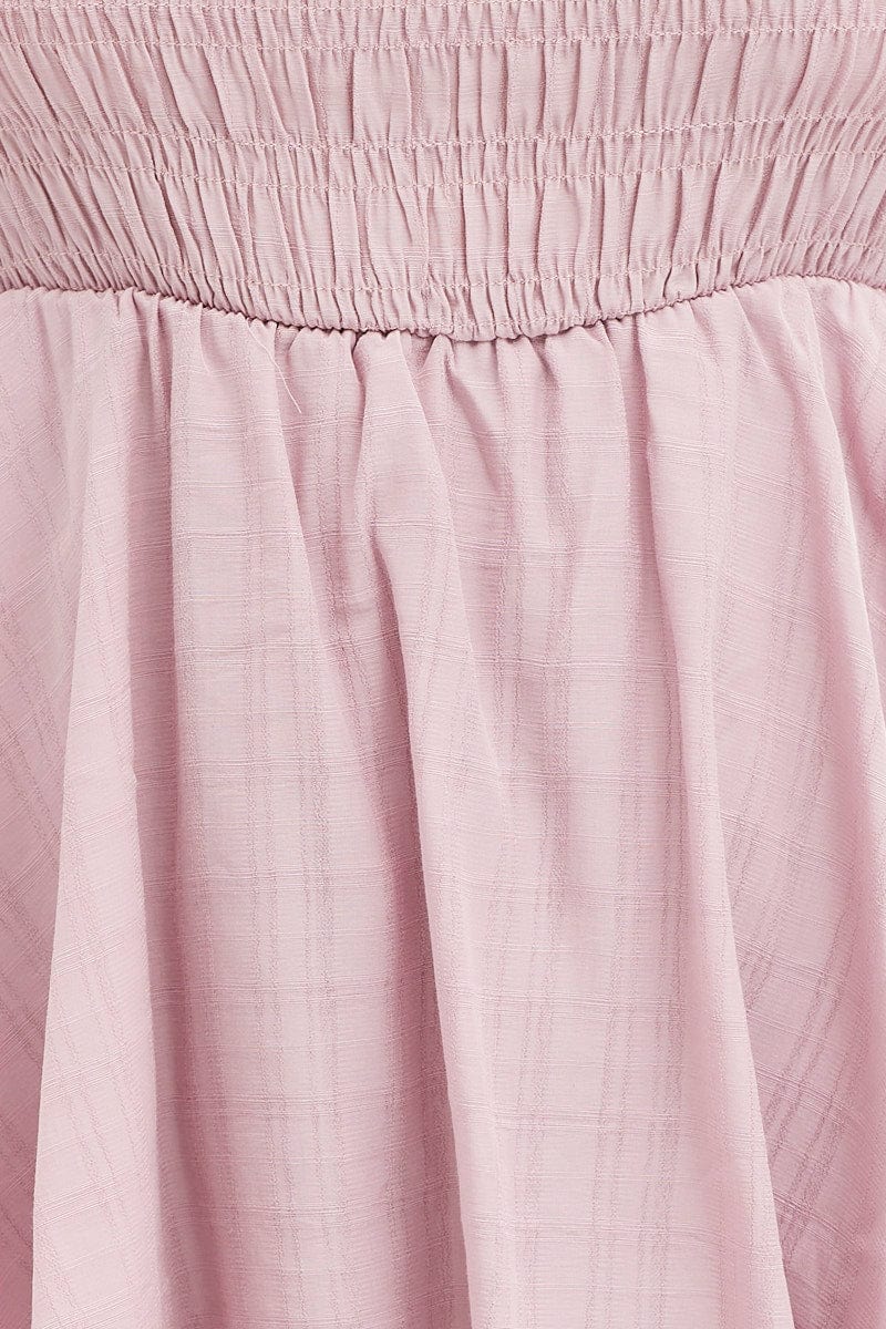 Pink Playsuit Short Sleeve