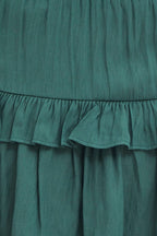 Blue Flare Skirt Mini High Rise