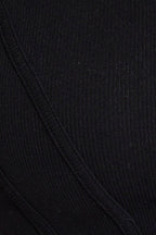 Black Crop Tank Top Sleeveless Round Neck Seamless