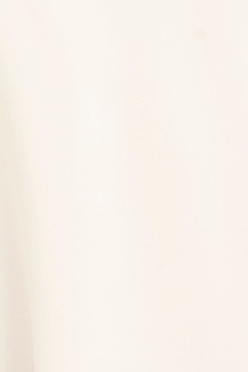 White Workwear Tank Deep V Sleeveless