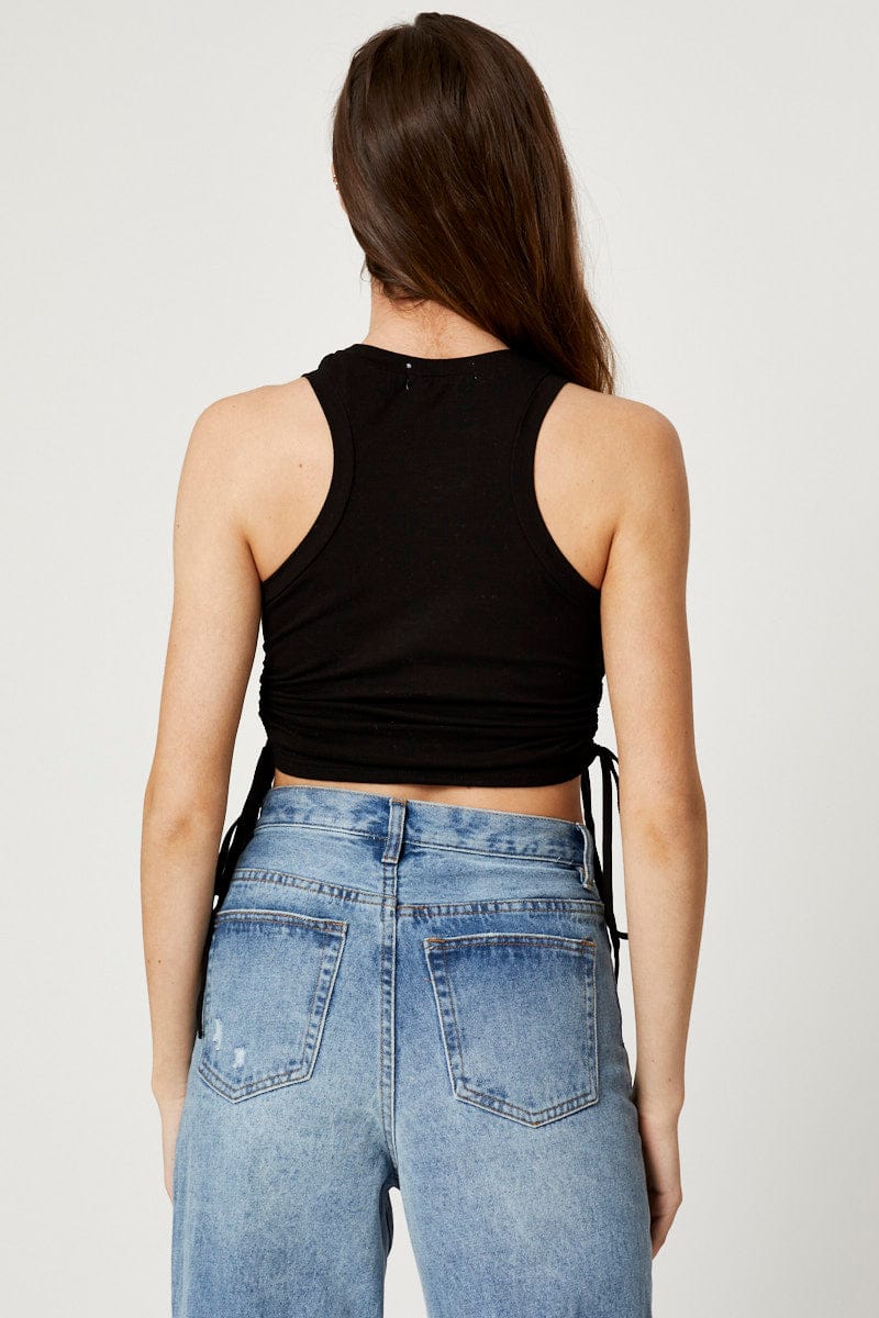Black Cut Out Tank