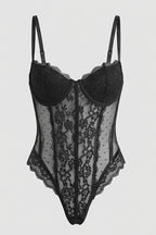 Black Lace Bodysuit Lingerie