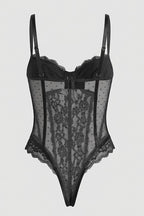Black Lace Bodysuit Lingerie